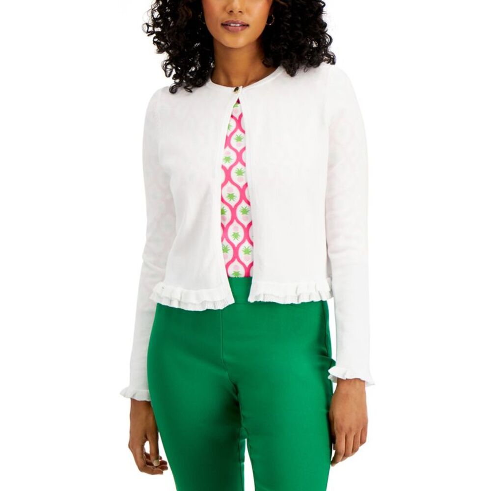 Charter Club Ruffle Hem Cardigan